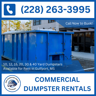 Eco-Conscious Commercial Dumpster Rentals in Gulfport, MS - Harrison County Friendly - DDD Dumpster Rental Gulfport